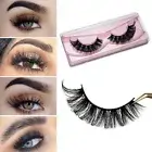 Wispy Fluffy Russian Strip Lashes D Curl False Eyelashes Faux Mink Lashes