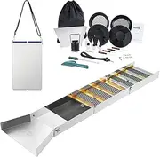 VEVOR Gold Panning Kit With Sluice Box, 50" Aluminum Mining Equipment, 23 PCS Prospecting Kit With Pan, Classifier Screen, Separating Magnet, Drawstring Backpack and Accessories