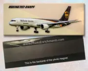 UPS Boeing 757-24APF Handmade 2" x 5" Fridge Magnet (PMT1768)