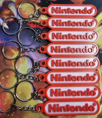 3D PRINTED NINTENDO KEYCHAIN NOSTALGIA RETRO FUN FOR ALL