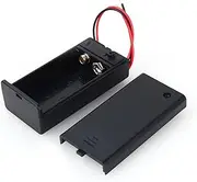 Durable 9V Battery Support Box with Cable Cable Switch Cover, Suitable for Electronic Applications and Small Hobbies