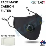 KASA Face Mask Carbon Filter Anti Dust Reusable Washable With Two Free Filters