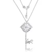 Couture Kingdom - Disney - Pocahontas Key Necklace White Gold