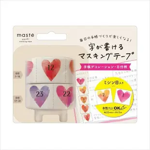 MARK'S Masté 和紙膠帶/ Date Pattern/ Heart/ 2入 eslite誠品