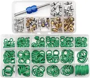 Byttlerom Car A/C Repair Kit 270PCS O-Ring Seals Kit + 40PCS A/C Valve Core Assortment with Remover Tool
