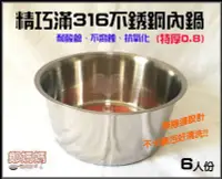 在飛比找Yahoo!奇摩拍賣優惠-♥鄭媽媽♥【316不鏽鋼內鍋10人份超厚0.8mm】台灣製造