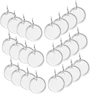 GARIOUANS 100pcs Metal Rim Key Tags with Split Rings Blank Labeling Tags for Easy Identification of Car and Door Keys and Writable Attachment