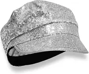 Sequin Hat Captain Hat Party Berets Disco