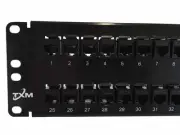 TXM CAT5e 48-Port Patch / Feed Thru Panel Unshielded / 2RU / 19" - MFG Warranty