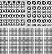 SEWACC Consecutively Numbered Stickers: 2500pcs Removable Adhesive Numbers for Book Embosser Mailbox Organization