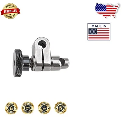 Silver Dual Hole Magnetic Indicator Holder for Exact Measurements - 1.28 Oz