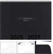 3-Year Calendar Planner, 2025-2027 Monthly Schedule Organizer Flip Calendar Diar