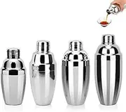 T&F Cocktail Shaker, Cocktail Shakers 250-750ml, Cocktail Making, Cocktail Shaker Kit Bartender Maker Stainless Steel Drink/Pub/Party/Bar