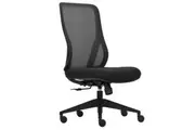 BURO MONDO RILEY CHAIR BLACK BACK MESH, FABRIC SEAT
