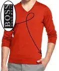 NWT Hugo Boss Black Label Luxurious Knit Virgin Wool Pullover Slim Fit Sweater L