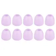 20Pcs Plastic Bell End Stoppers, Cord End Lock Rope Fastener, Light Purple
