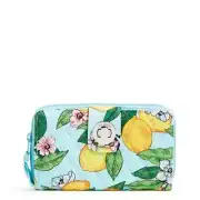 Vera Bradley RFID Turnlock Wallet Lemon Grove NWT Classic Navy
