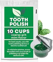 CHEVAUX Professional Strength Tooth Polish - Coarse Grit Teeth Polish Pack of 10 (Mint)
