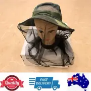 Quality Outdoor Mesh Fishing Cap Anti Mosquito Beekeeping Hat,Camouflage,AU Stoc