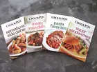 4 Crock-Pot Cookbooks - Main Dishes - Pasta - Sides - and Sandwiches Hard Cover