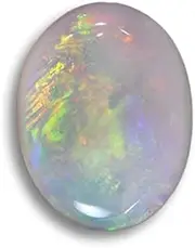 [AYUSH GEMS] 15.00 Ratti Opal Stone Certified Natural Fire AA++ Quality Oval White Astrological Australian Opal Loose Gemstone, 15.00, Loose Gemstone, Opal, 15.00, Loose Gemstone, Opal