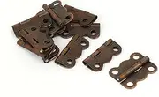 Aexit Wooden (Lock) Case Gift Box 180 Degree Vintage Style Hinge Bronze Tone (35ry270qf196) 16x13x1mm 10pcs