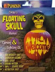 Pumpkin Masters Floating Skull Illusion Carving Lighting Kit