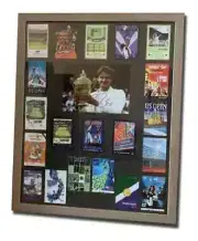 Roger Federer 20 Grand Slams Cuadro Conmemorativo Vidriado (replic without glass