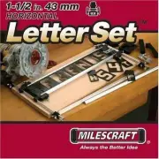 Milescraft 2202 Horizontal Character Template Set 1.5in (42 Piece) Router Set