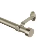 Elrene Home Fashions Serena Adjustable Curtain Rod with Cap Finials, 28-48