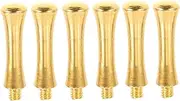MERRYHAPY 6pcs Tail Scissor for Pet Grooming Ergonomic Design with Finger Rest Durable Golden Hair Salon Scissor Accessories for Professional Hair Cutting