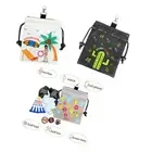 Exquisite Embroidery Golf Tee Pouch Ball Accessories Storage Golf Draws Pocket