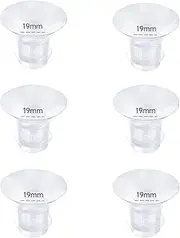 Aulecoo 6pcs Flange Insert 19mm,Compatible with Momcozy S12/S12pro/S9/S9pro/TSRETE/Spectra/Medela 24mm Breast Pump Shields/Flanges,Reduce 24mm Nipple Tunnel Down to 19mm