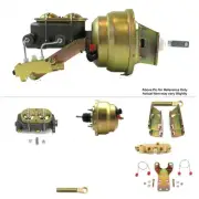 1964-66 Ford Mustang 8" Dual Brake Booster Kit Firewall Mount Power Disc/Drum