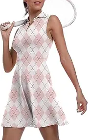 [GGOV] Womens Two Piece Tennis Golf Dress UPF 50+ Active Athletic Exercise Sports Wear Dresses for Women with Pocket Separate Shorts