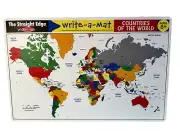 Melissa & Doug, Write-a-Mat World Map, Educational Toy, Ages 8+ Learn Geography