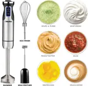 Ultra-Stick 500 Watt 9-Speed Immersion Multi-Purpose Hand Blender Heavy Duty Cop