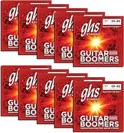 GHS Strings Boomers - GBXL-10 Set (GBXL) Nickel Plated Electric Guitar Strings - Extra Light (009-042) - 10 sets