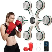 2025 Upgrade Music Boxing Machine, Smart Music Boxing Machine with Bluetooth, Home Wall-Mounted Training Gear, Boxing Training Punching Equipment with Gloves, Fitness and Reflex
