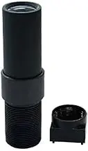 HD Micro Camera Lens M7 X 0.35mm Interface 25mm Aperture F6.0 Format 1/2.7 Inch for Surveillance Security Cameras(Lens with 650nm)