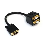 StarTech 1 ft VGA to 2x VGA Video Splitter Cable M/F
