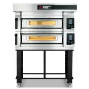 Moretti Forni serieS Double Deck Bakery Oven on Stand - 6 x 60x40cm Tray - COMP S120E/2A/S