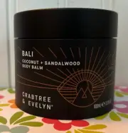 CRABTREE & EVELYN BALI COCONUT + SANDALWOOD BODY BALM 3.3 OZ