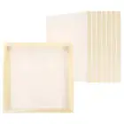 10"x10" Wood Panels Board, 8Pcs Unfinished Square Wood Canvas Boards