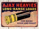 U.S.Cartridge long range loads hunting ammo AJAX HEAVIES metal tin sign