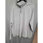 NWT Van Heusen Heather Grey Long Sleeve 1/4 Zip Mock Neck Sweater Size XX-Large
