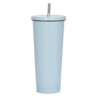 【索略24H百貨】不鏽鋼冰壩杯 吸管杯 750ML(飲料杯 環保杯 保冰杯 水杯)