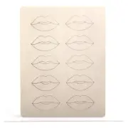 Lip Blush Practice Skin, Microshading Latex PMU Supplies Kit Tattoo 5/10/15