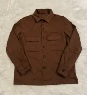 Ermenegildo Zegna New Cashmere Overshirt Button Up Shirt Vicuna Brown Oasi Large