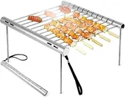 Portable Grills Stainless Steel Barbecue Grill, Collapsible Retractable Bbq Tool, Charcoal Grill for Outdoor Courtyard Picnic Camping Camping BBQ
